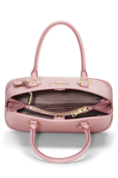 Prada, sac fourre-tout en saffiano rose pastel d'occasion, rose