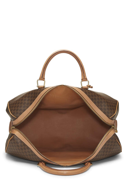 Céline, Pre-Loved Brown Coated Canvas Macadam Boston, Brown