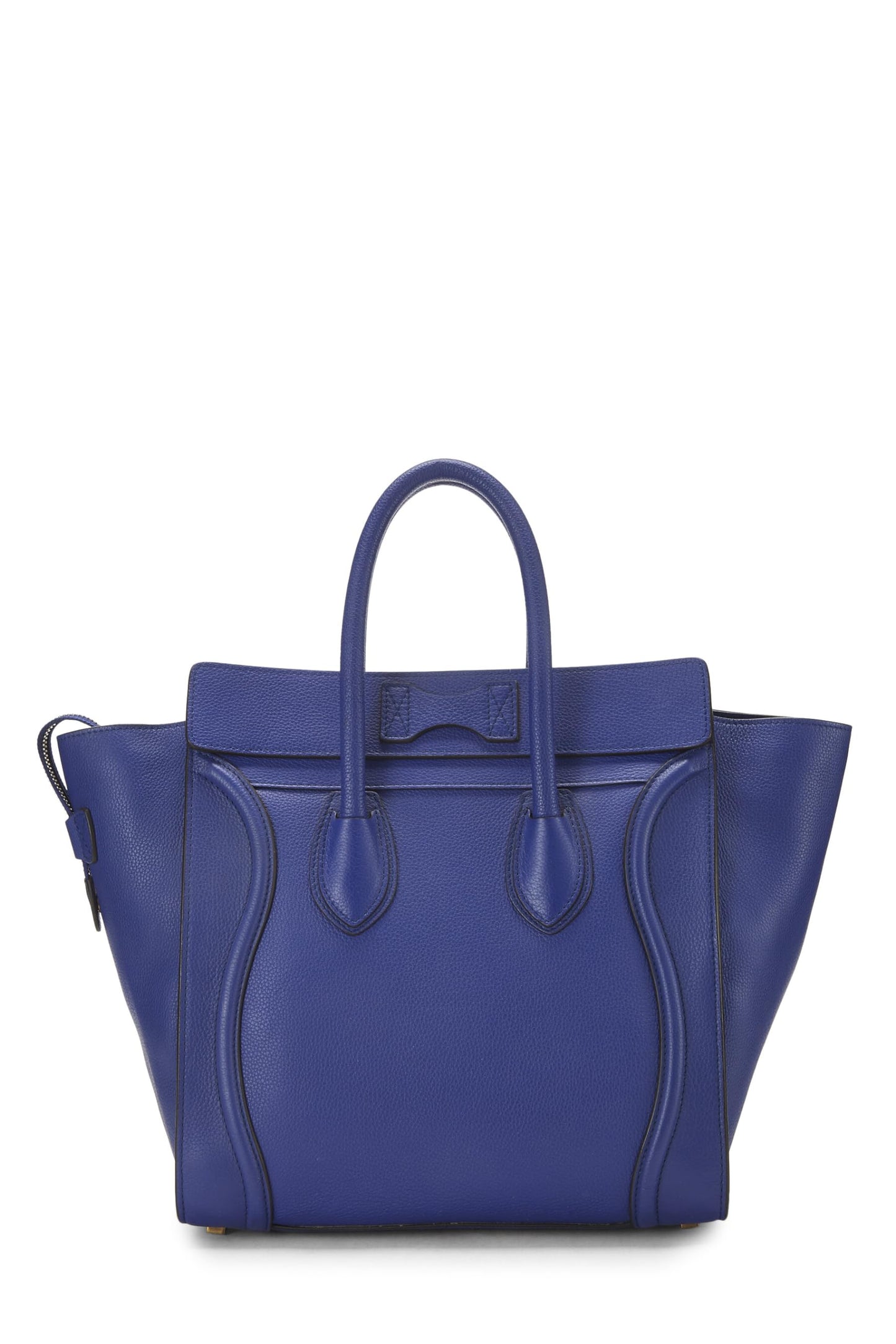 Céline, Mini maleta de piel de becerro azul Pre-Loved, Azul