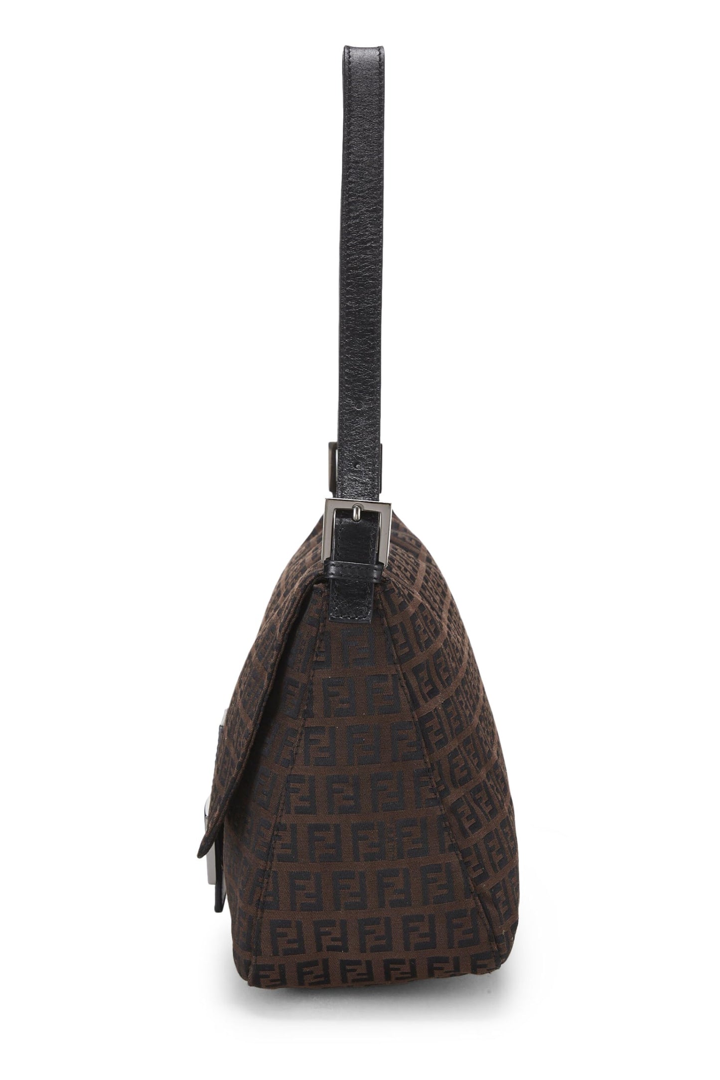 Fendi, sac en toile marron Zucchino Mama d'occasion, noir