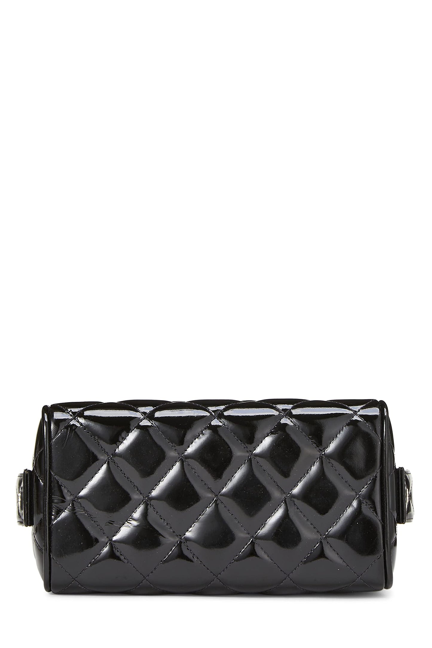 Chanel, Bolso tipo caja de charol negro Pre-Loved, Negro