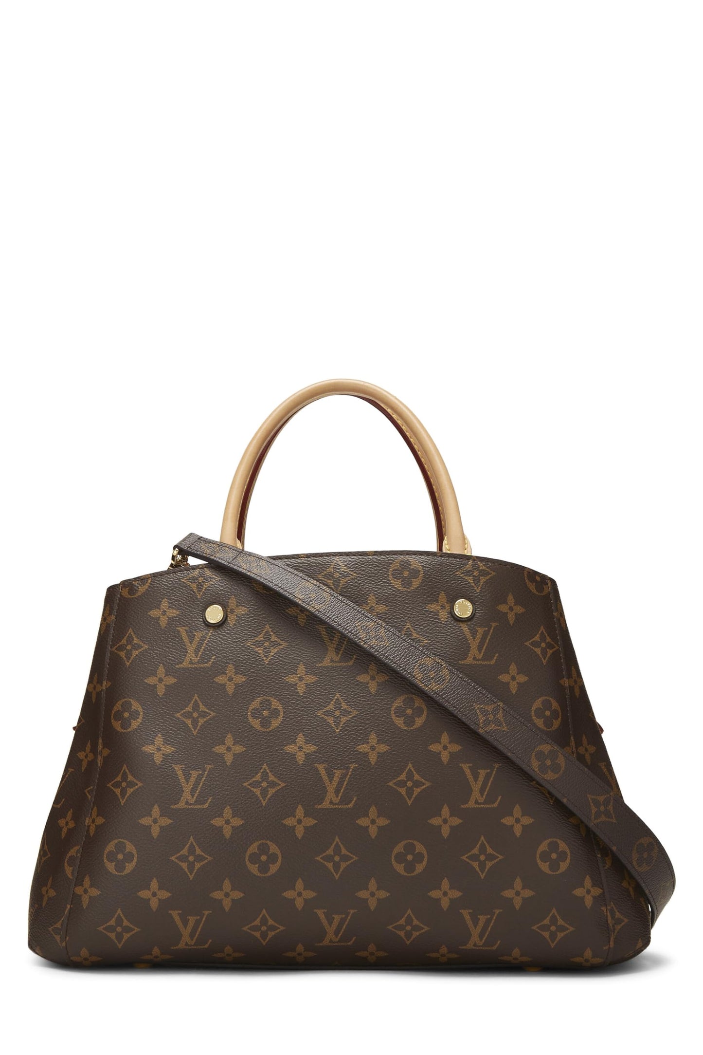 Louis Vuitton, Montaigne MM en toile monogram d'occasion, marron