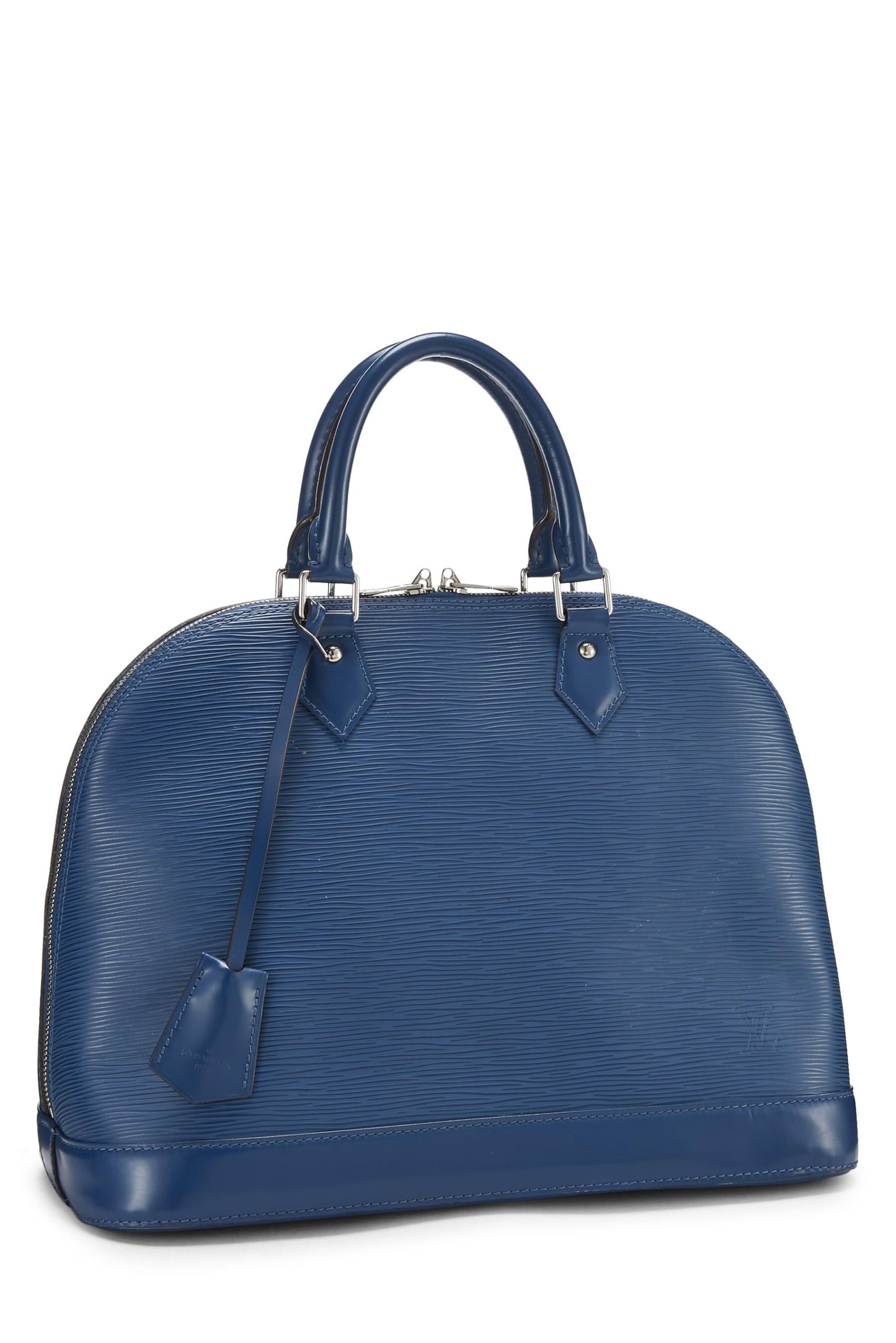 Louis Vuitton, Pre-Loved Bleu Celeste Epi Alma MM NM, Blue