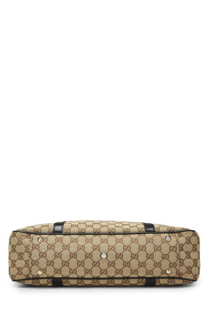 Gucci, sac fourre-tout Twins en toile GG noir d'occasion, noir