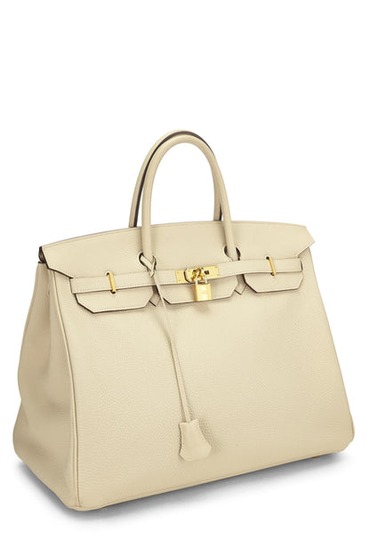 Hermès, Birkin Togo 40 Crème d'occasion, Parchemin