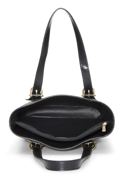 Céline, sac fourre-tout en toile enduite noire Macadam d'occasion, noir