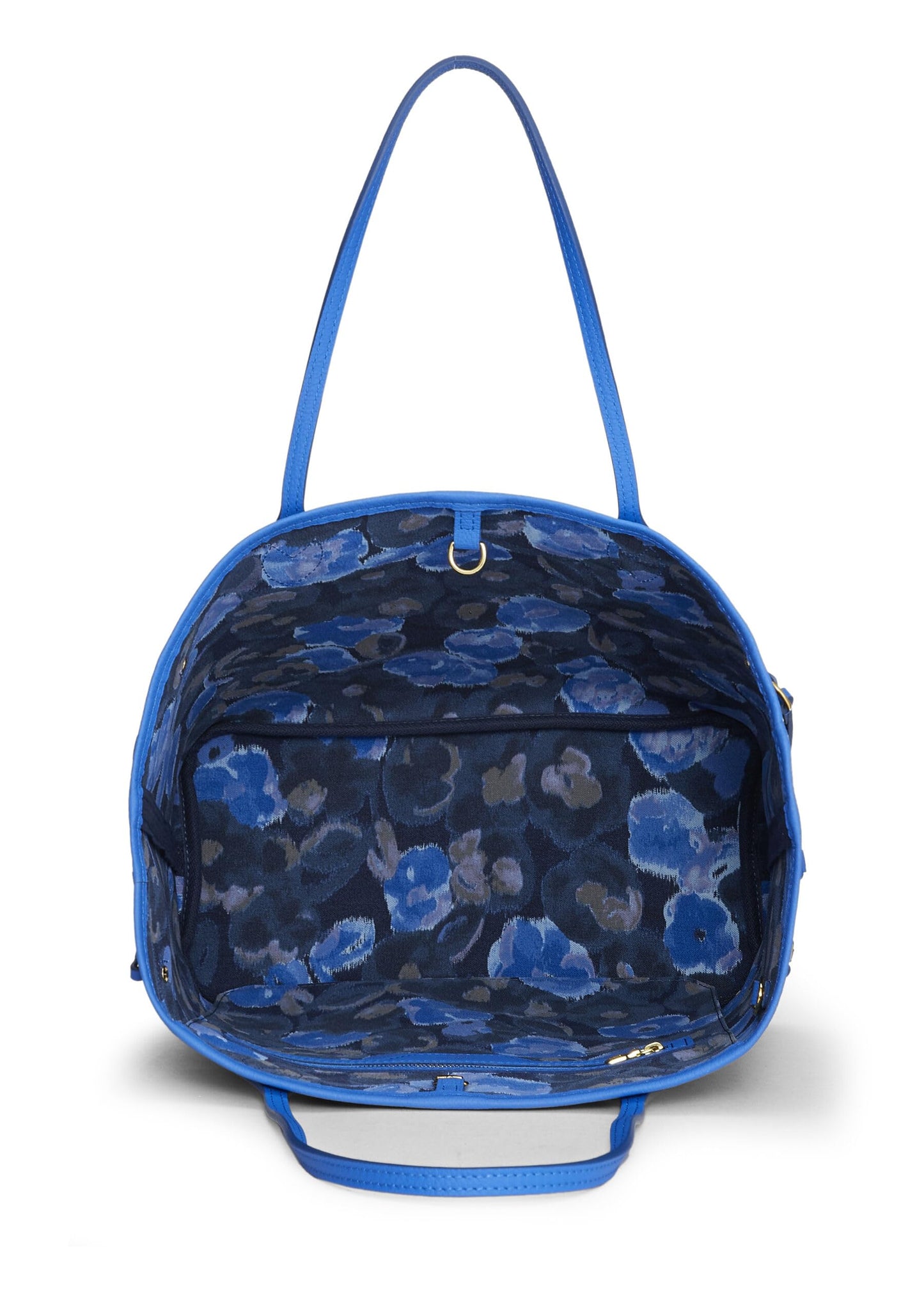 Louis Vuitton, toile monogram bleue d'occasion Ikat Flower Neverfull MM, bleu