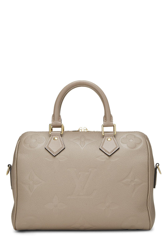 Louis Vuitton, sac à bandoulière Speedy 25 Empreinte Monogram gris d'occasion, gris