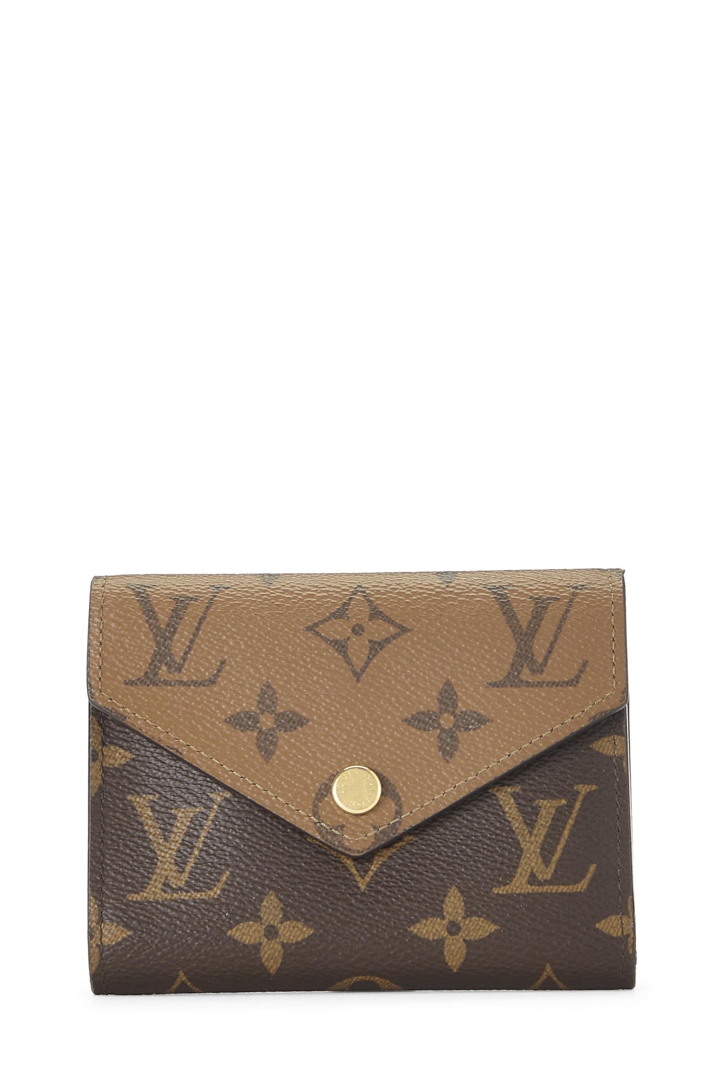 Louis Vuitton, Pre-Loved Monogram Canvas Reversed Victorine Wallet, Brown