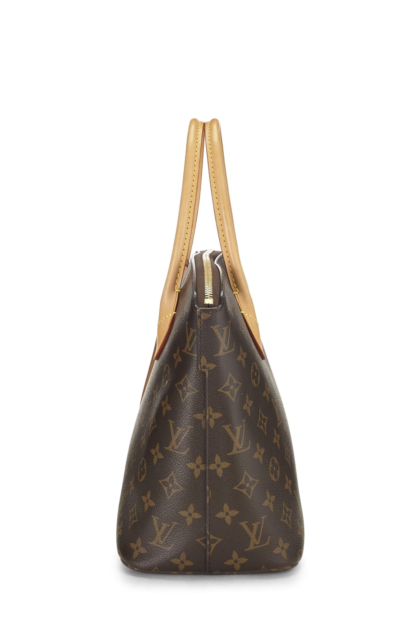 Louis Vuitton, sac à main LockIt Vertical MM NM en toile Monogram d'occasion, marron