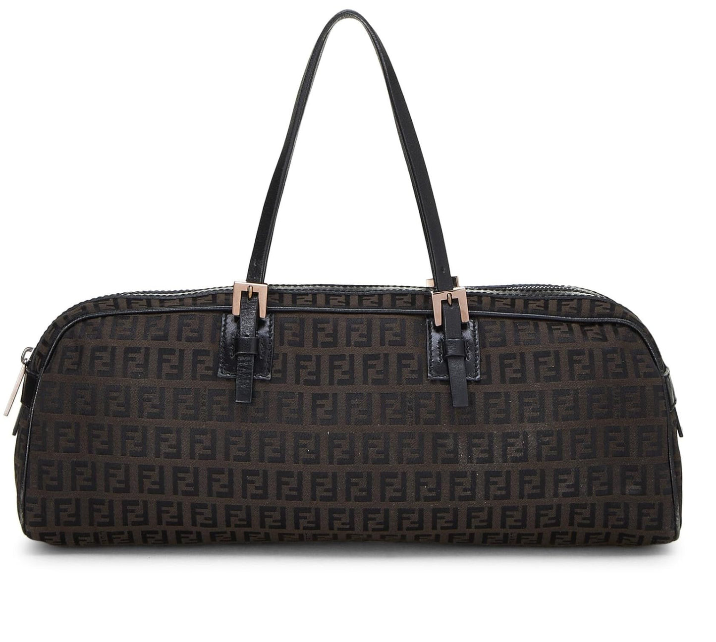 Fendi, sac Boston Long Zucchino noir d'occasion, noir