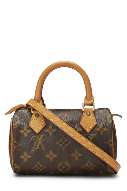 Louis Vuitton, Mini Speedy HL en toile Monogram d'occasion, marron