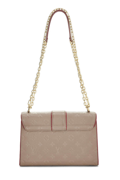 Louis Vuitton, Monograma de bronce Pre-Loved Empreinte Saint Sulpice PM, Beige