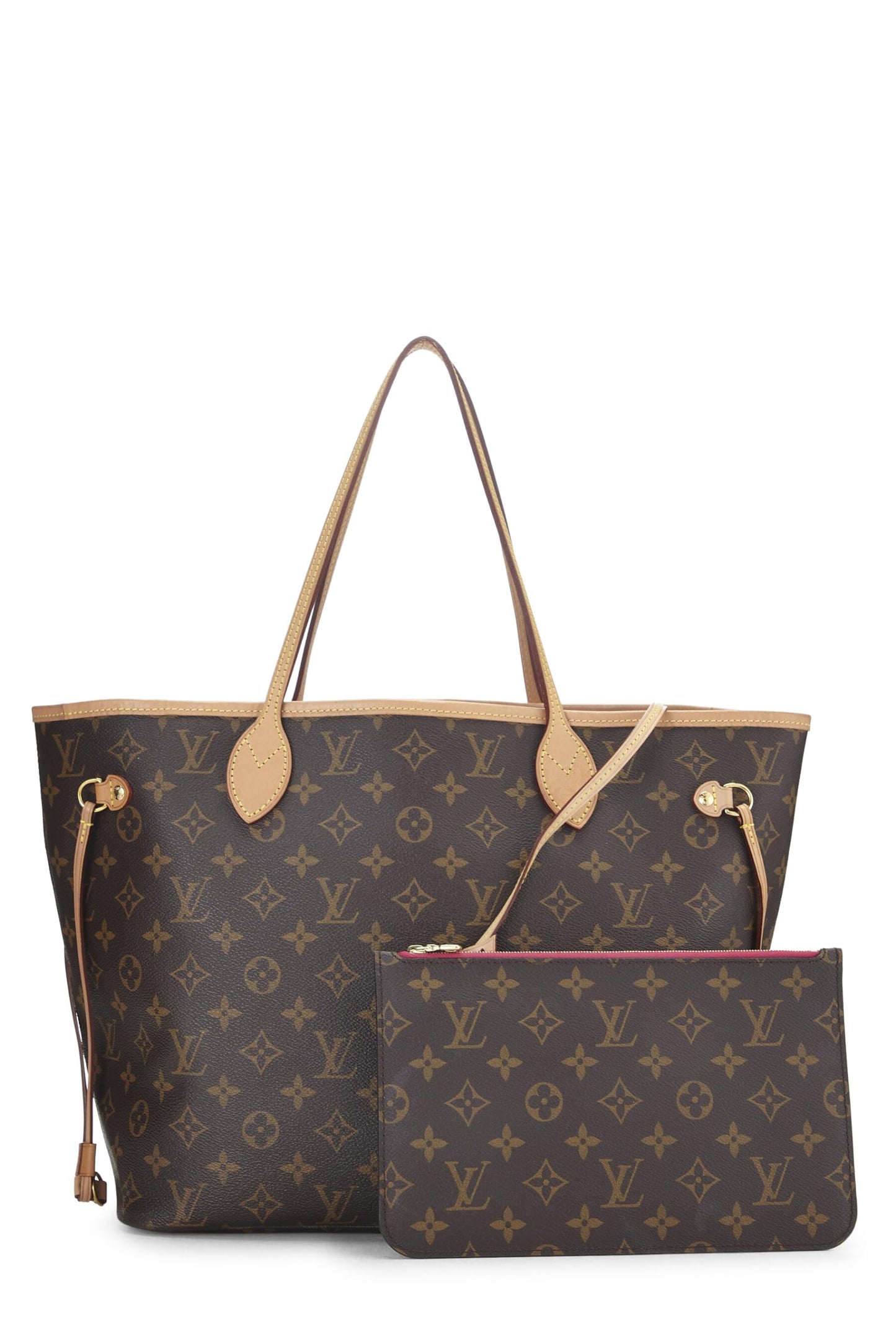 Louis Vuitton, Neo Neverfull MM en toile monogram rose d'occasion, rose