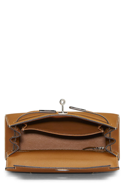 Hermès, Epsom natural preamado Kelly Sellier 25, NUTURAL