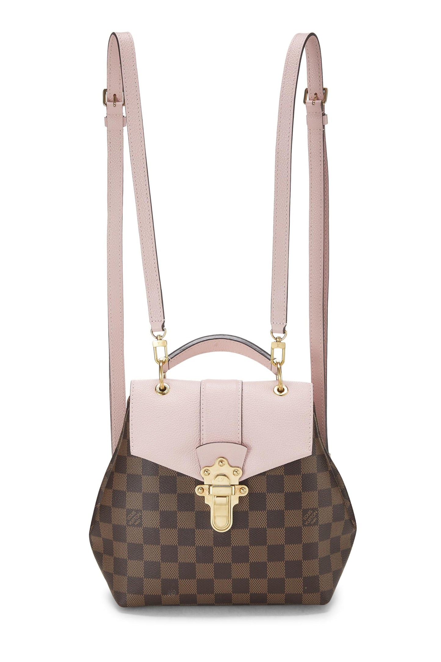 Louis Vuitton, Sac à dos Damier Ebene Clapton rose pré-aimé, Rose