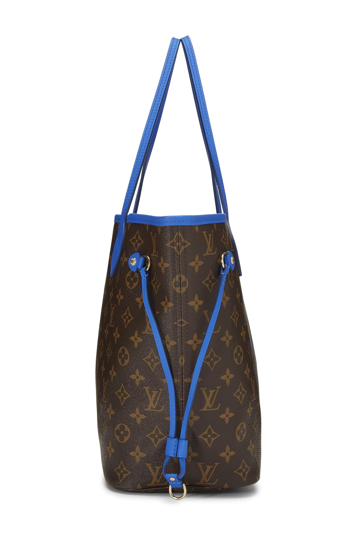 Louis Vuitton, Pre-Loved Lona con monograma azul Flor Ikat Neverfull MM, Azul