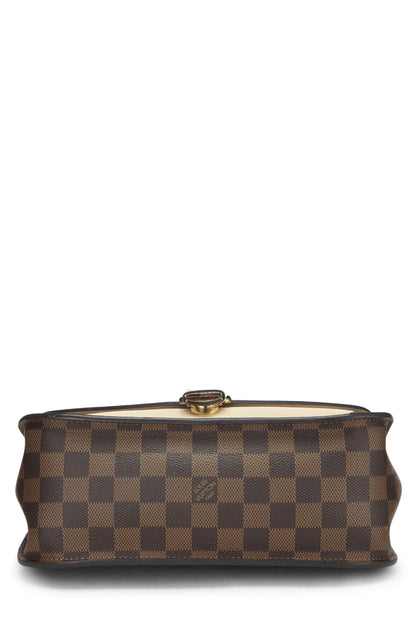 Louis Vuitton, Pre-Loved Cream Damier Ebene Beaumarchais, Cream