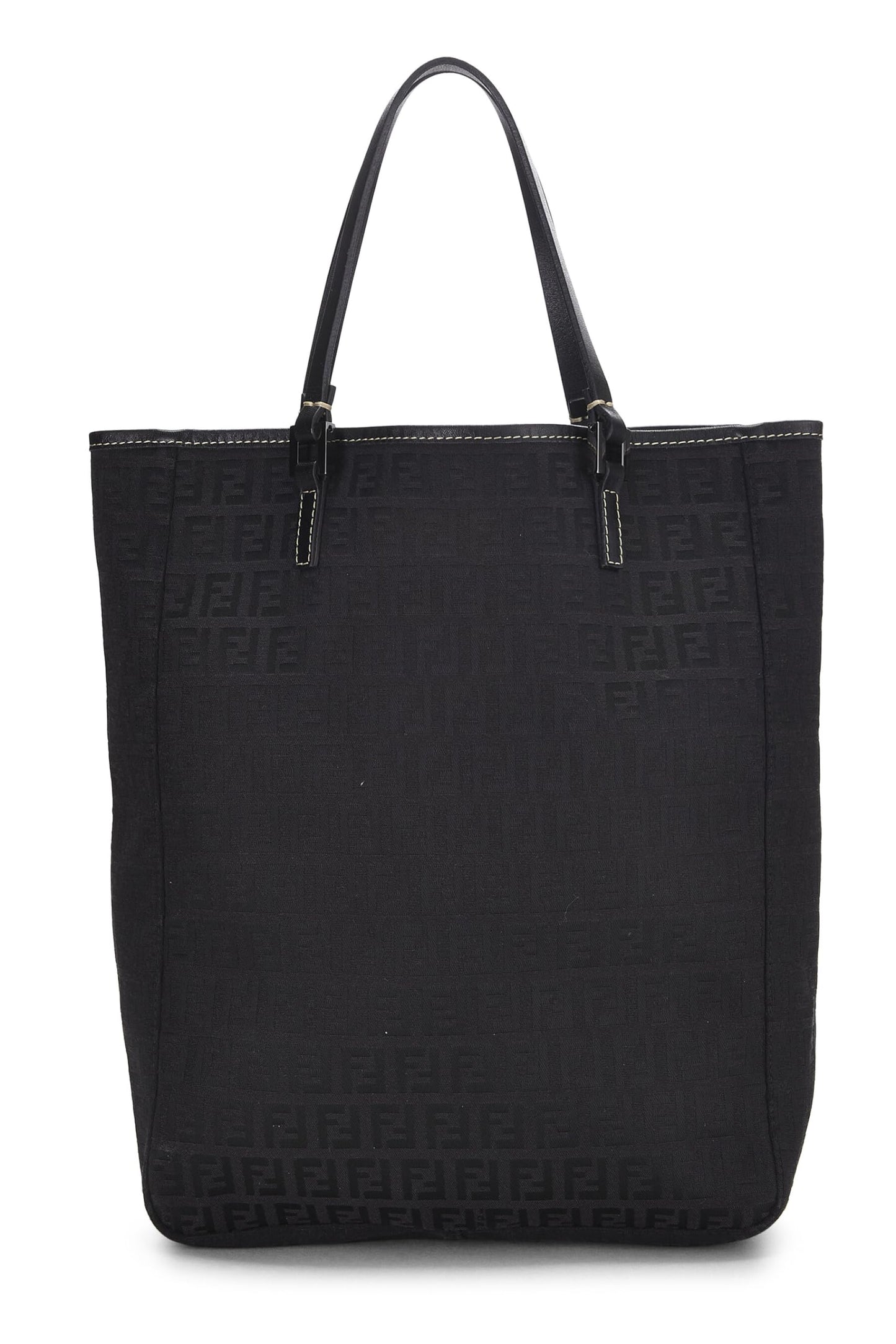 Fendi, Pre-Loved Black Zucchino Canvas Tote, Black