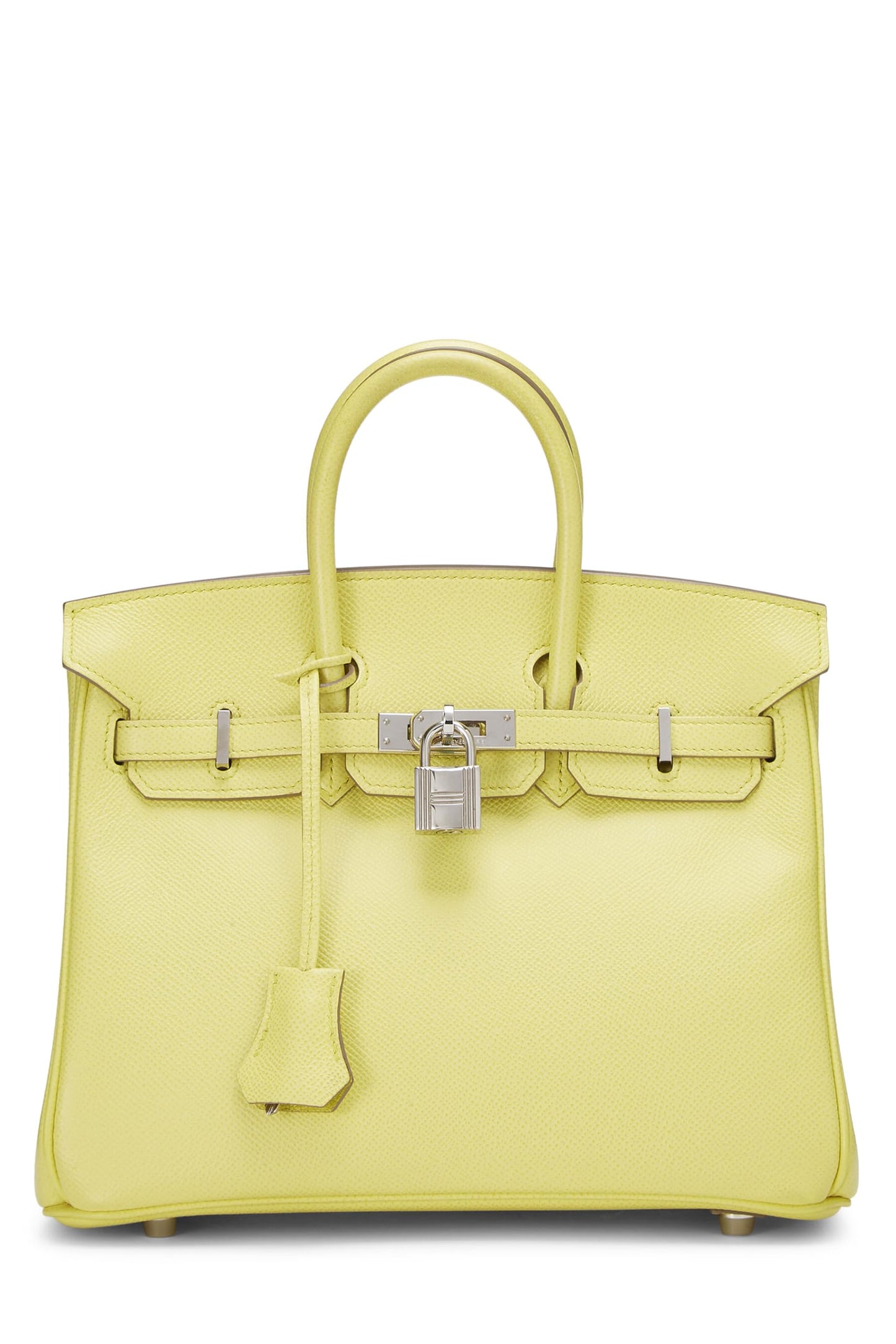 Hermès, Birkin Epsom 25 d'occasion en citron vert, citron vert