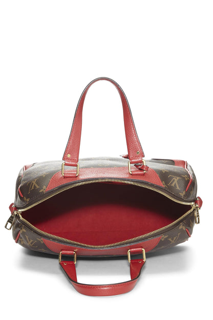 Louis Vuitton, Retiro NM de lona con monograma rojo Pre-Loved, Rojo