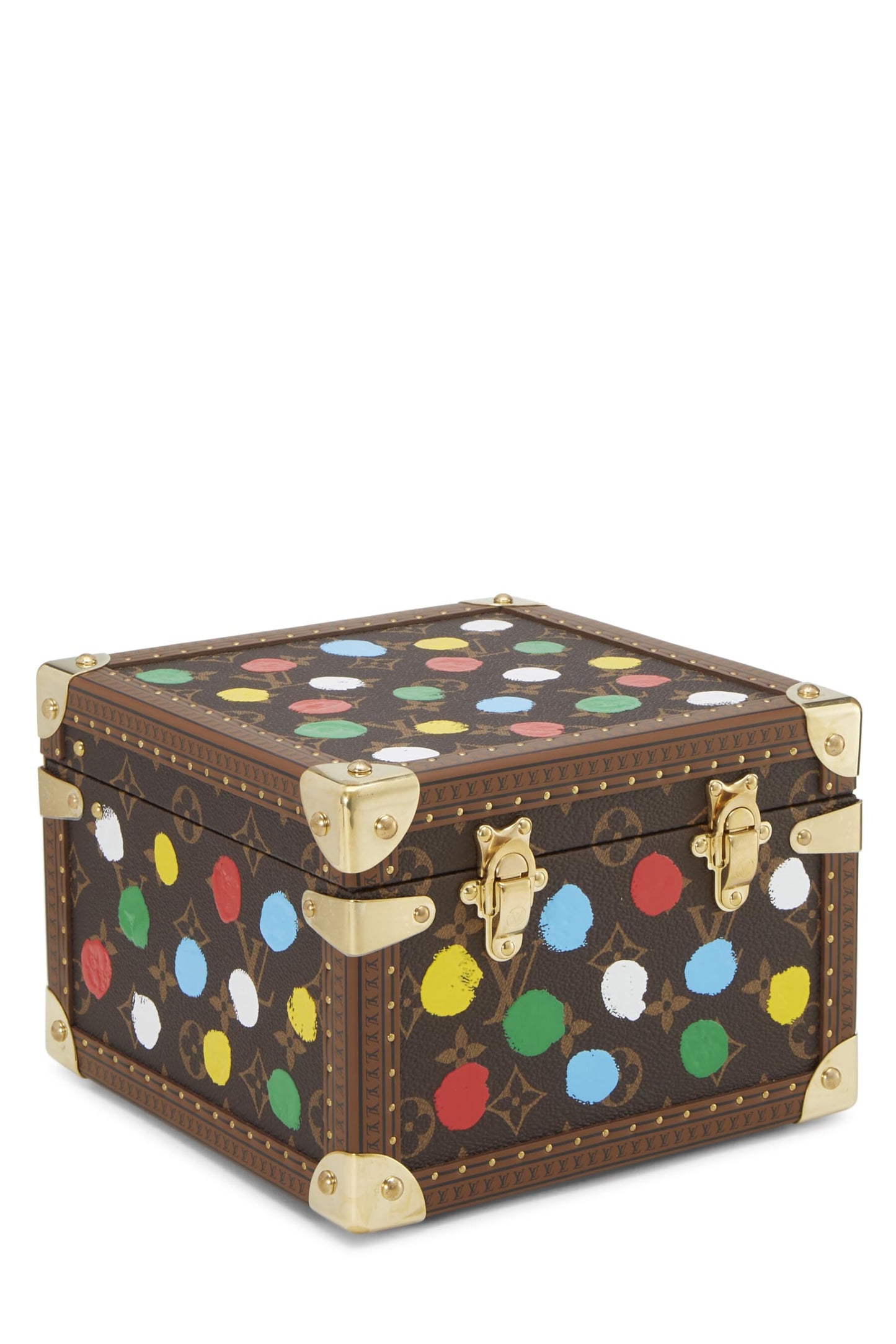 Louis Vuitton, Malle Pyramide à pois multicolores Yayoi Kusama x Louis Vuitton Monogram d'occasion, multicolore