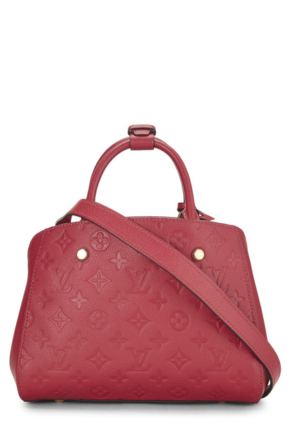 Louis Vuitton, Monograma rosa Pre-Loved Empreinte Montaigne BB, Púrpura