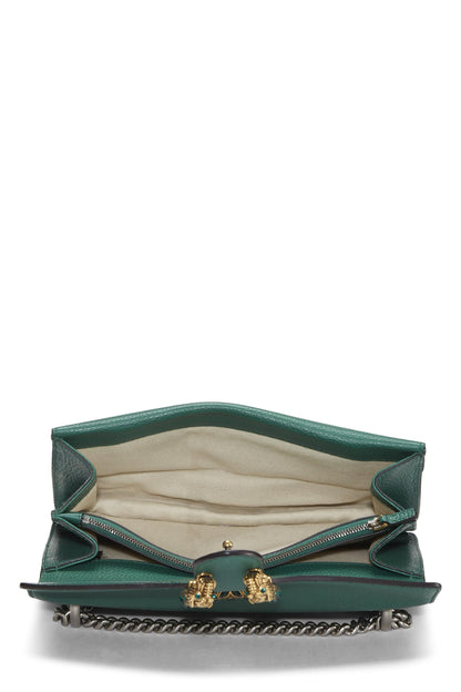 Gucci, Pre-Loved Green Leather Dionysus Shoulder Bag Small, Green