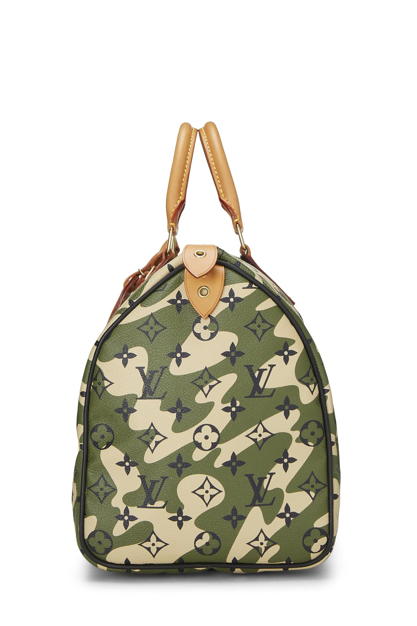 Louis Vuitton, Pre-Loved Takashi Murakami x Louis Vuitton Monogramouflage Speedy 35, Green