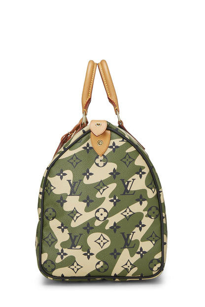 Louis Vuitton, Takashi Murakami x Louis Vuitton Monogramouflage Speedy 35 d'occasion, vert