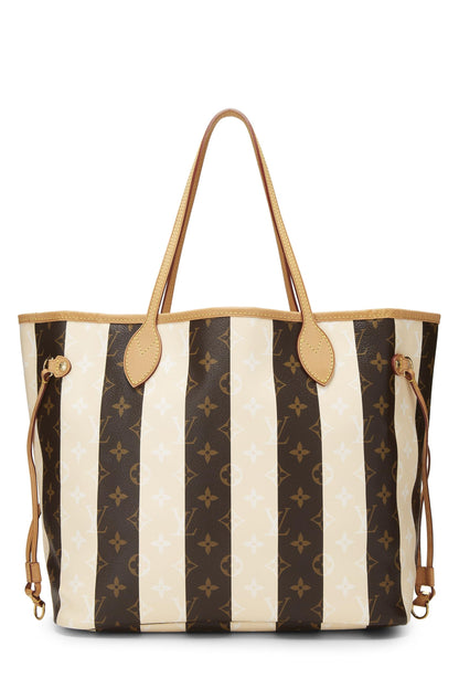 Louis Vuitton, Pre-Loved Monogram Canvas Crema Rayures Neverfull MM, Crema