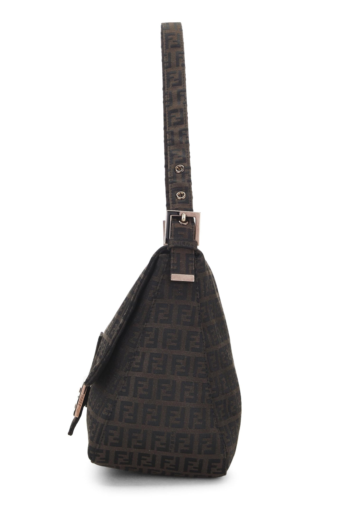 Fendi, Pre-Loved Brown Zucchino Canvas Mama, Brown