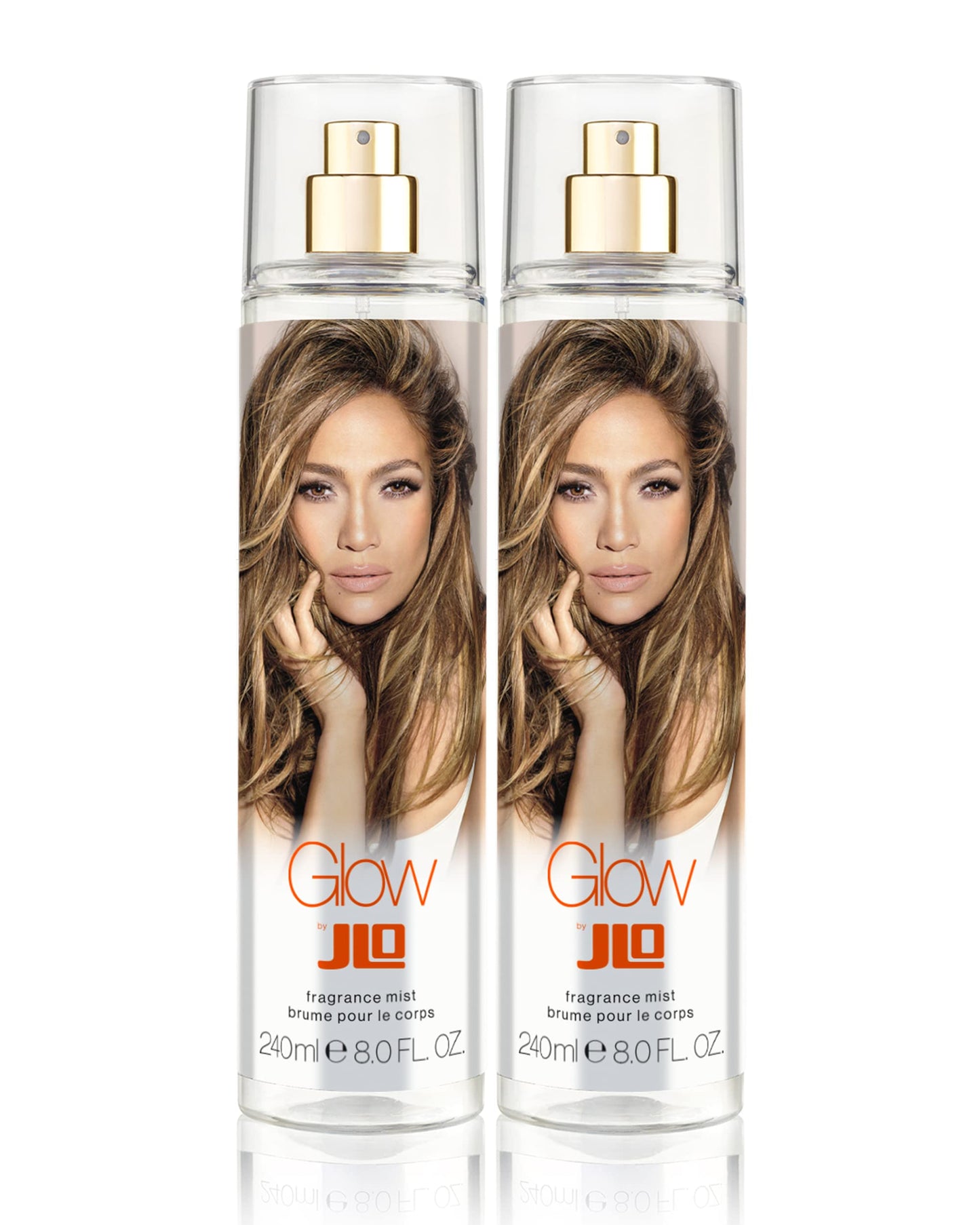 Bruma corporal Glow de Jennifer Lopez, 240 ml (8 fl oz), paquete doble (paquete de 2)