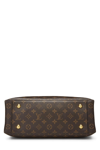 Louis Vuitton, sac fourre-tout à fleurs noir Monogram d'occasion, noir