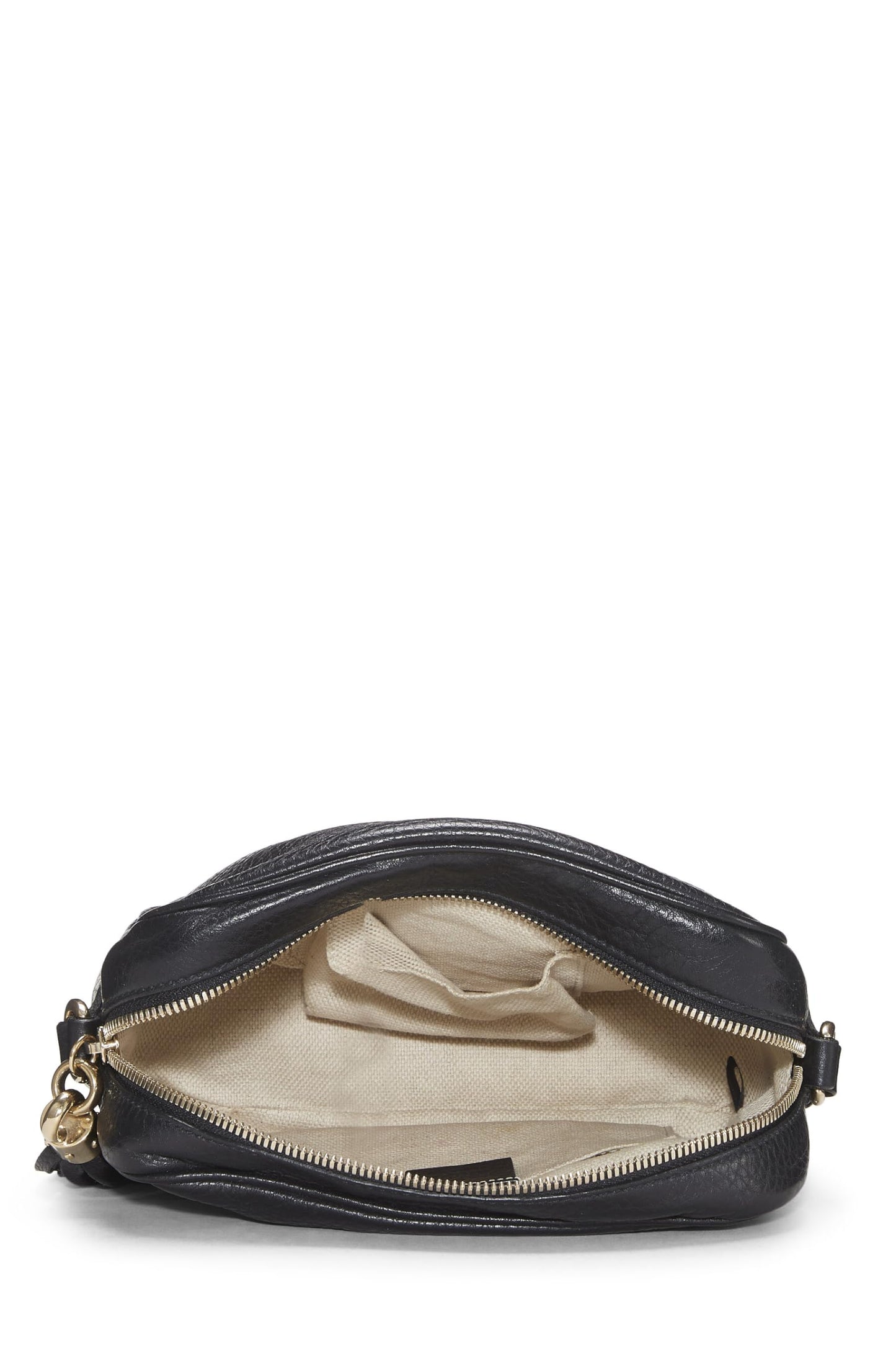 Gucci, sac disco Soho en cuir noir d'occasion, noir