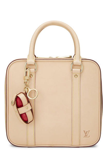 Louis Vuitton, Ensemble de pétanque en toile Monogram et cuir de vachette d'occasion, marron