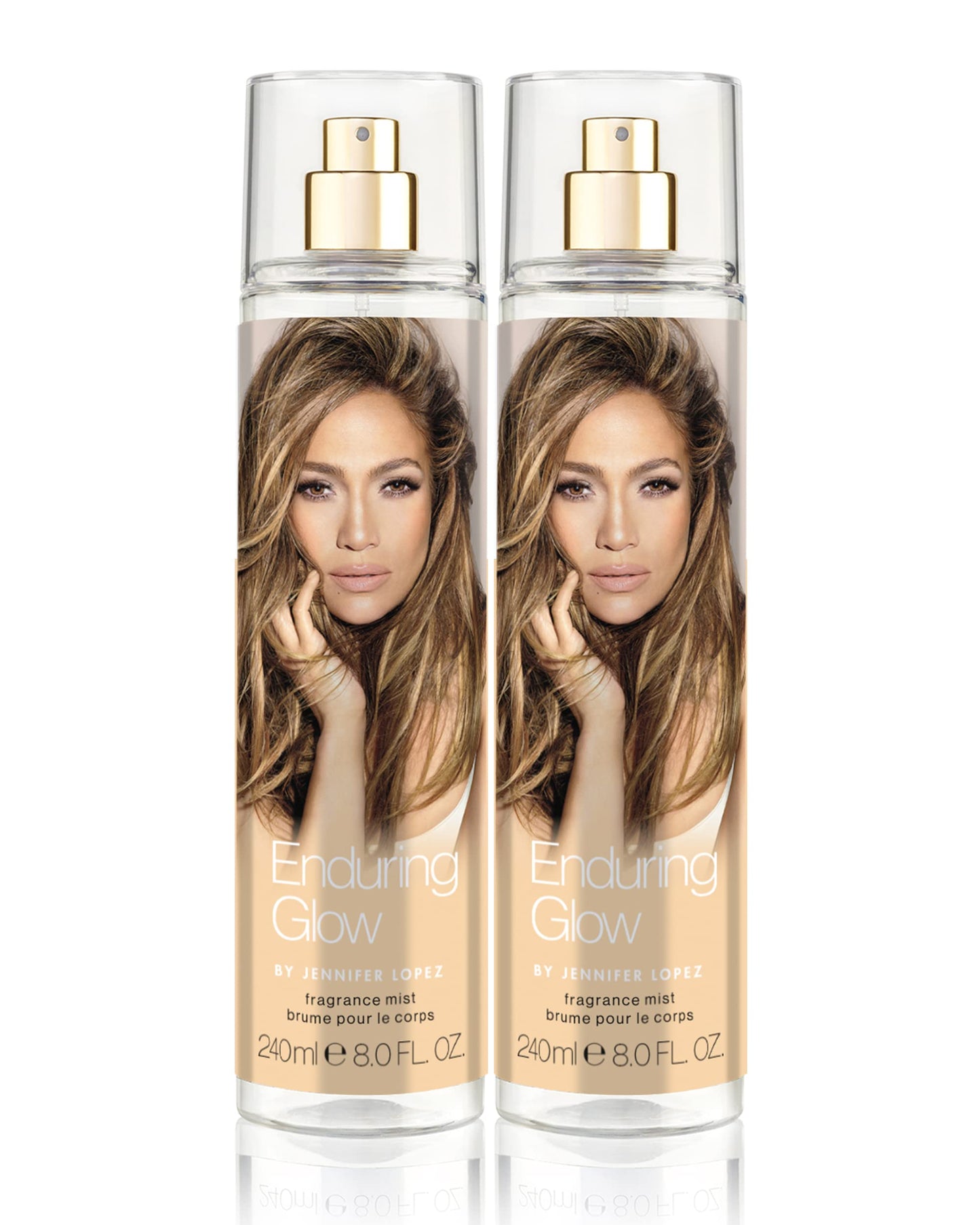 Bruma corporal Enduring Glow de Jennifer Lopez, paquete dúo de 240 ml (8 fl oz) (paquete de 2)