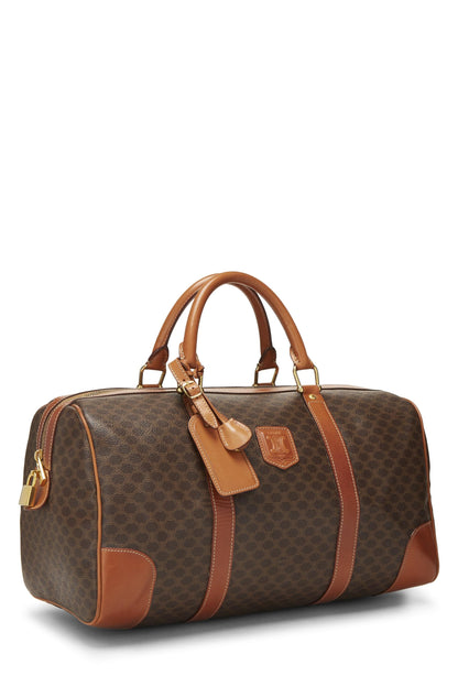 Céline, Sac Boston Macadam en toile enduite marron d'occasion, marron