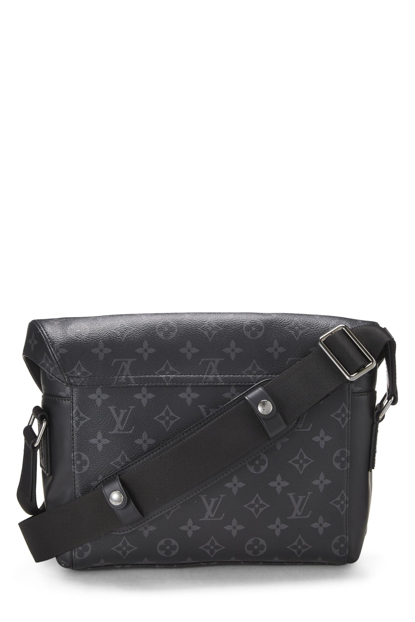 Louis Vuitton, sac Messenger PM Voyager Eclipse en monogramme noir d'occasion, noir