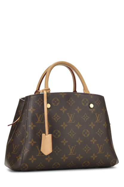 Louis Vuitton, Pre-Loved Monogram Canvas Montaigne BB, Marrón