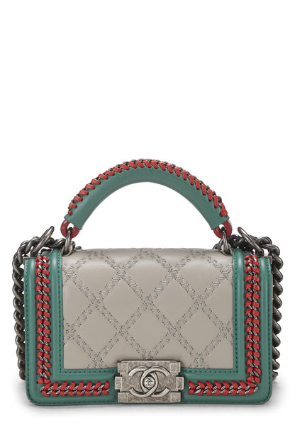 Chanel, Bolso pequeño para niño con asa superior trenzada multicolor Paris-Salzburg Pre-Loved, Multi