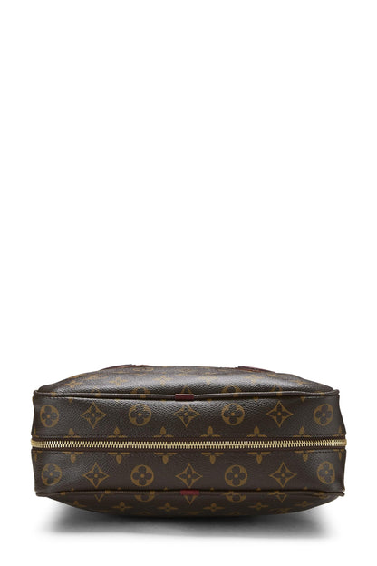 Louis Vuitton, Porte-Documents Vertical Bequia en Toile Monogram d'occasion, Marron