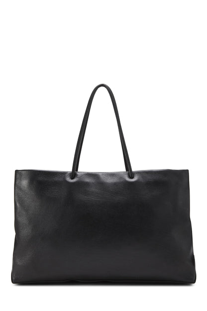 Chanel, Pre-Loved Black Leather Essential Rue Cambon Shopping Tote Medium, Black