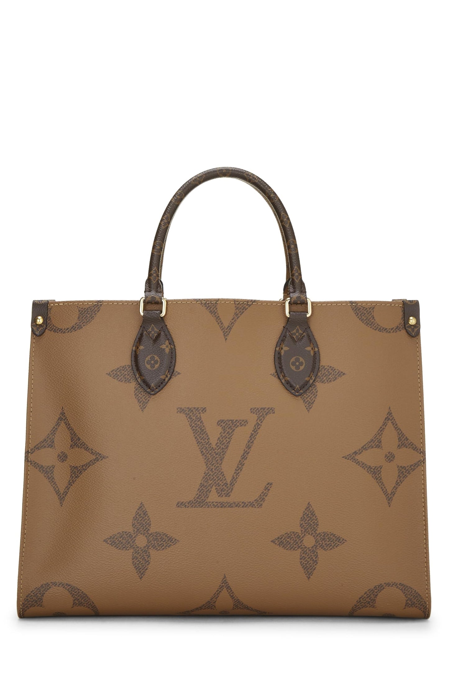 Louis Vuitton, Monograma gigante marrón On The Go MM Pre-Loved, Marrón