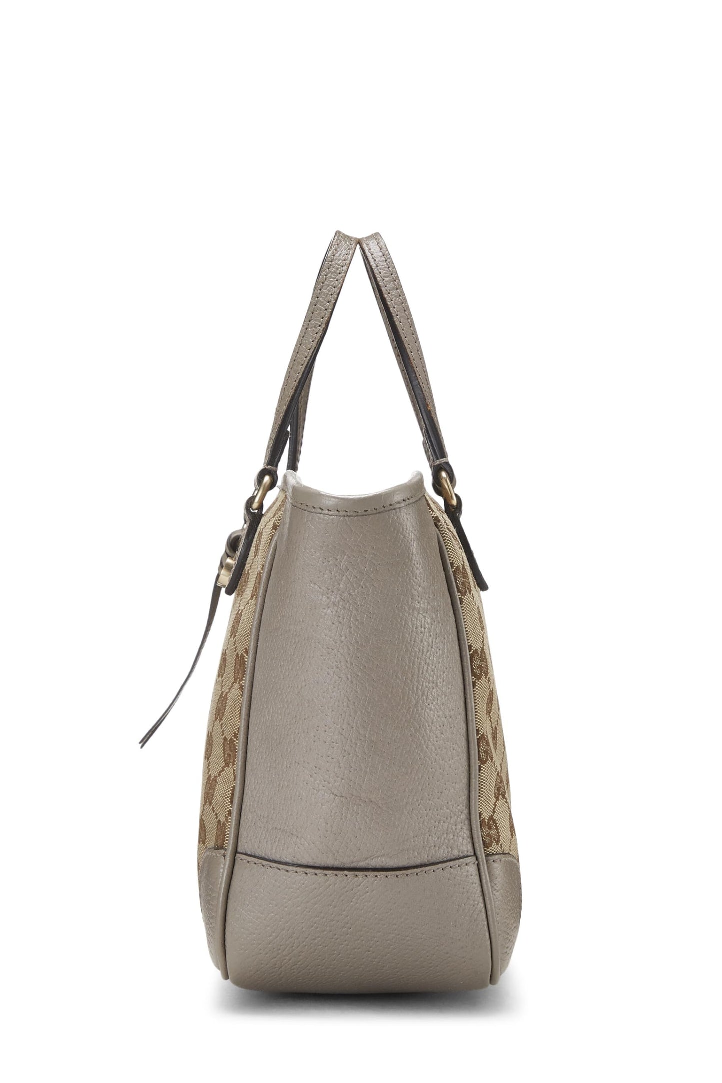 Gucci, Pre-Loved Grey Original GG Canvas Bree Tote Small, Grey