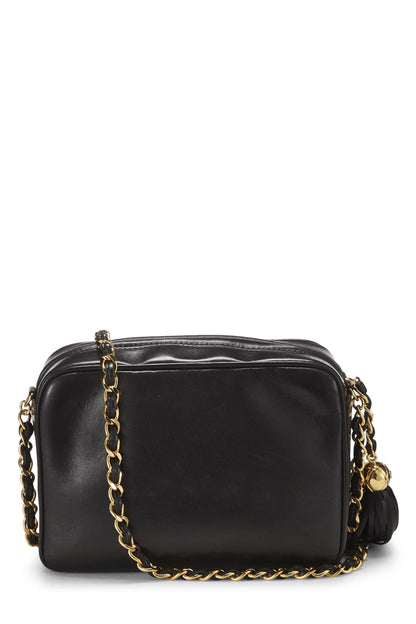 Chanel, Mini sac photo 3 « CC » en cuir d'agneau noir d'occasion, noir