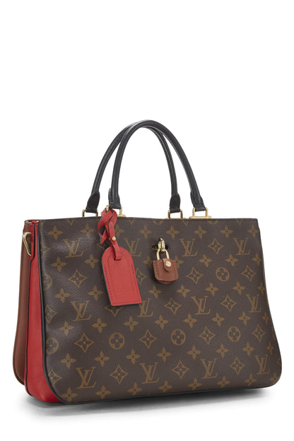 Louis Vuitton, sac fourre-tout Millefeuille Monogram rouge d'occasion, marron