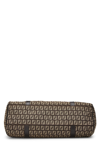 Fendi, sac fourre-tout en toile marron Zucchino d'occasion, marron