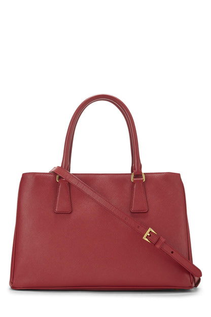 Prada, Bolso ejecutivo mediano Saffiano rojo Pre-Loved, Rojo