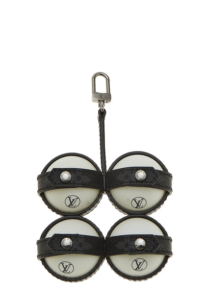 Louis Vuitton, Pre-Loved Monogram Eclipse James Ping Pong Set, Black